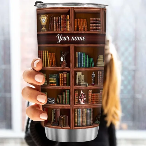 Vista 45 de T40413 - Taza personalizada para amantes de los libros, taza de café con texto en inglés "Just A Girl Loves Book", regalo para mujeres y niñas