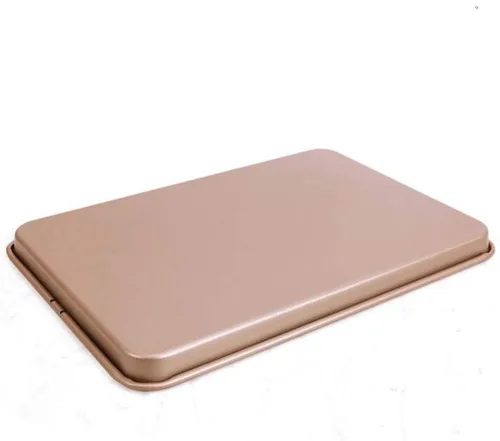 Vista 3 de CAN_Deal Bandeja antiadherente para hornear de 13 pulgadas, ideal para hacer galletas, asar, turrón