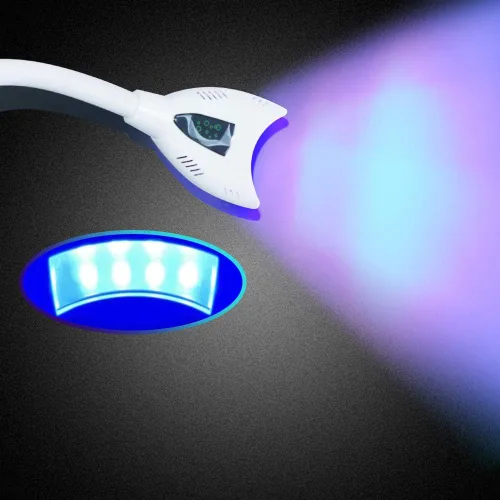 Vista 3 de Fencia Luz de blanqueamiento dental móvil, máquina aceleradora de blanqueamiento en frío LED, máquina de lámpara de blanqueamiento dental de cuidado