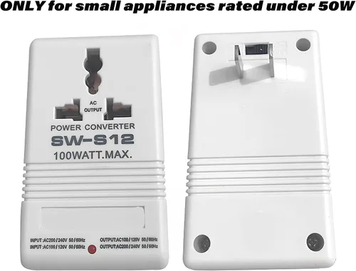Vista 3 de Convertidor de voltaje bidireccional de 100 W, convertidor de voltaje elevador de CA de 110 V a 220 V, transformador reductor de CA de 220 V y 110