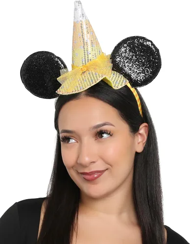 Vista 2 de Disney Diademas con orejas de Minnie Mouse para viajes a parques temáticos y vacaciones