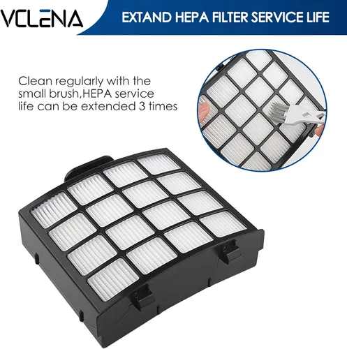 Vista 5 de AZ2002 - Filtros de vacío de repuesto para Shark Vertex DuoClean PowerFin Aspiradora vertical AZ2002, AZ2000W, AZ2000, parte XFFKAZ2000, XHFAZ2000