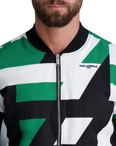 Vista 4 de Karl Lagerfeld Paris Chaqueta Color Block para hombre