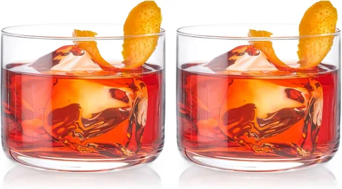 Vista 12 de Viski Raye Crystal Negroni - Vasos de cóctel Lowball de alta calidad, vasos de 8 onzas, juego de 2