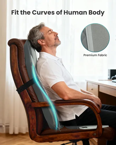 Vista 11 de Snailax Shiatsu - Masajeador de espalda con calor, almohadilla para silla