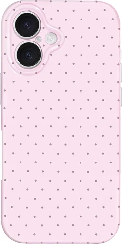 Vista 197 de Hython Funda para iPhone Air, diseño estético de lunares lindos, funda simple de 6.5 pulgadas, delgada, antiarañazos, parachoques de TPU suave, a
