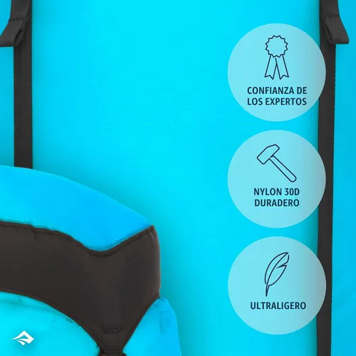 Vista 3 de Sea to Summit eVac Bolsa Impermeable, Saco de Compresión con Tapa Enrollable Atoll Azul