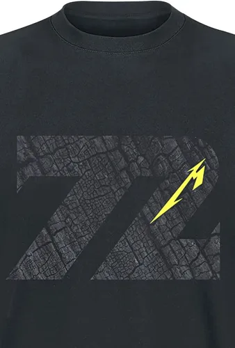 Vista 4 de Metallica Camiseta M72 Seasons Charred Band Logo Oficial Unisex Negro