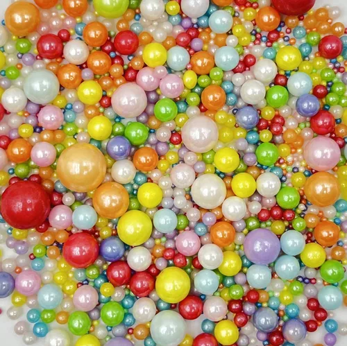 Vista 21 de Sentovac - Gránulos de azúcar con perlas doradas brillantes para decoración de pasteles, tamaño mezclador, 1 botella de 4.23 onzas, decoración