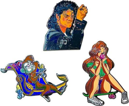 Vista 6 de Los Mejores Vídeos De Todos Los Tiempos Esmalte Pin - Pin De Solapa De Aleación De Zinc De 2 Pulgadas - Broche De Rap, Hip Hop Moment Art