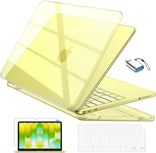 Vista 14 de EooCoo Funda para MacBook Neo de 13 pulgadas modelo A3404 2026 con chip A18 Rubor de cristal