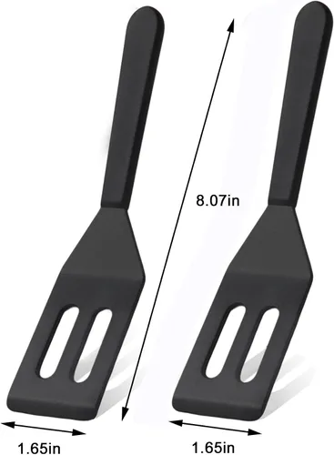 Vista 2 de Paquete de 2 espátulas pequeñas de silicona, mini espátula resistente al