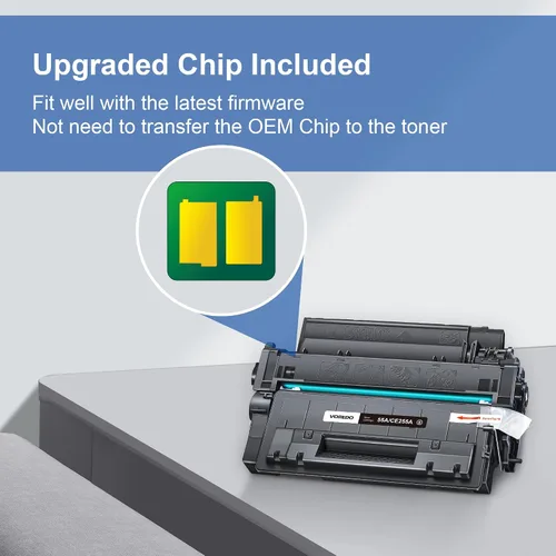 Vista 6 de Cartucho de tóner compatible de repuesto para Hp 55A (negro, 2 unidades)