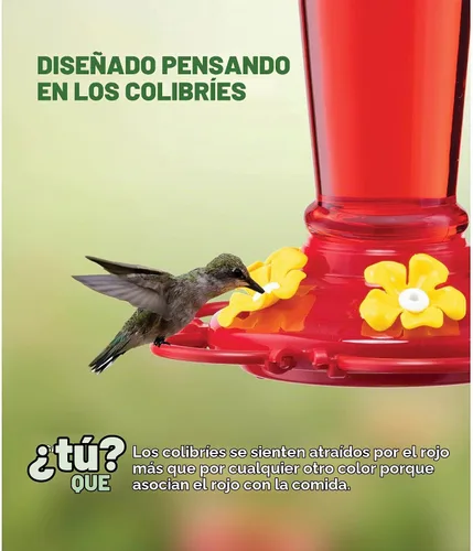 Vista 2 de Comedero para colibríes de 10 onzas, paquete de 2, comederos de vidrio para colibríes para exteriores, con protector de hormigas integrado, percha