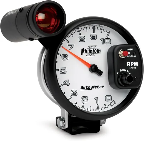 Vista 6 de Auto Meter Tacómetro Shift-Lite 7599 Phantom II 5" 10000 RPM