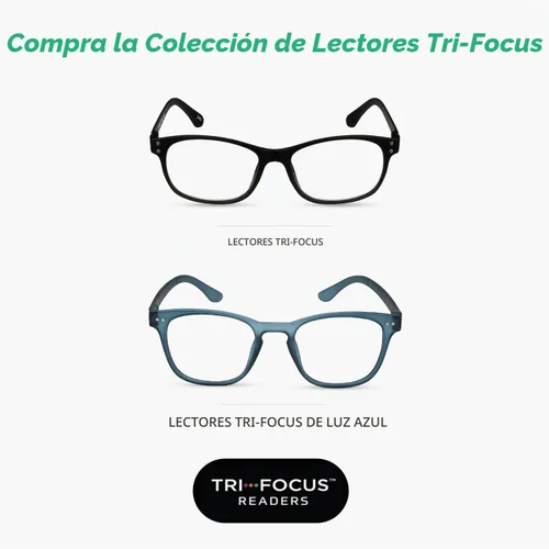 Vista 7 de Select-A-Vision Optitek Tri Focus 2201 - Lentes de lectura unisex para adultos, color negro, Negro (Demi)