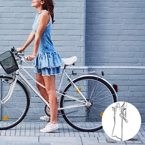 Vista 2 de VANZACK Soporte de bicicleta para bicicleta Kickstand de hierro para reparación de bicicletas de 20/24 pulgadas