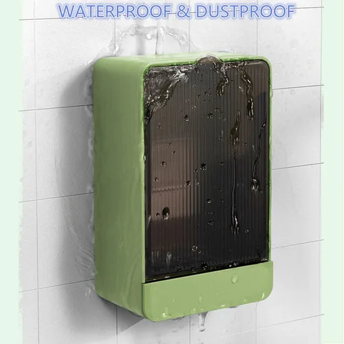 Vista 3 de HANCELANT Jaboneras de baño, paquete de 2 jaboneras con drenaje montado en la pared, caja de jabón para ducha, baño, fregadero de cocina, mantiene