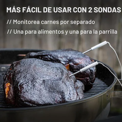 Vista 4 de TempPro TempSync - Termómetro Bluetooth para carne de 650 pies con 2 sondas