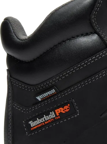 Vista 8 de Timberland PRO Boondock Botas impermeables ultraligeras de 6 pulgadas para hombre Cuero negro