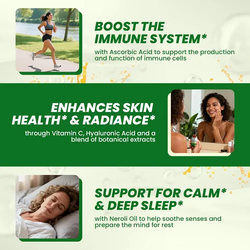 Vista 4 de Lukaree Suero de vitamina C para la cara – Suero facial de vitamina C iluminador con hialuronato de sodio Unifica el tono de la piel y suaviza