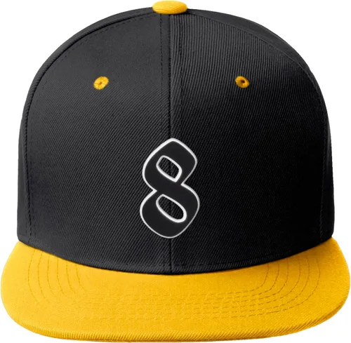 Vista 496 de Daxton Gorra clásica con visera de billete plano con letras del alfabeto inglés antiguo de la A a la Z