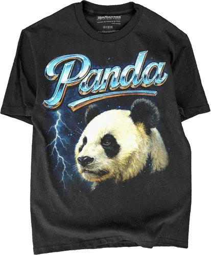 Vista 37 de Camiseta de Heavy Metal de los 80s con Animal en Negro - 100% Algodón - para Hombre y Mujer