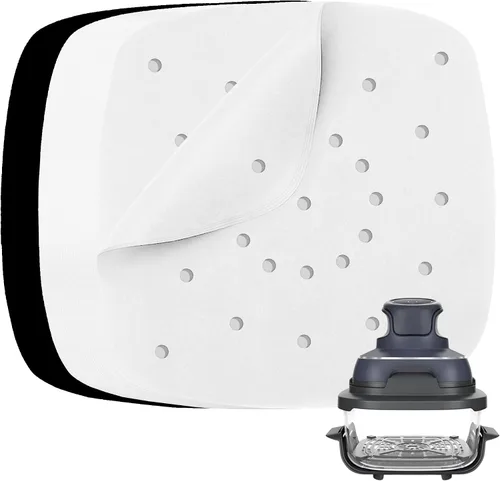 Vista 9 de Forros de papel pergamino para freidora de aire compatibles con Philips, NuWave Brio, Chefman, OMORC, Cuisinart, COSORI, Cooks Essentials, Power