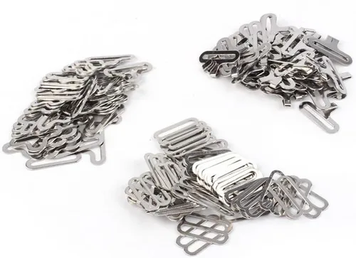 Vista 4 de Fydun - Pinzas para corbata de lazo, 50 conjuntos de metal ajustable, corbata de lazo de hardware Cravat clip gancho sujetador corbata correa
