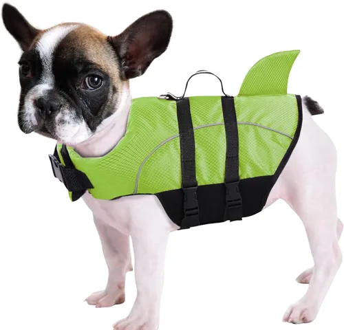 Vista 14 de Queenmore Chaleco Salvavidas para Perros Pequeños XXS, Chalecos Salvavidas para Cachorros para Perros Pequeños, Chaleco Salvavidas para Perros
