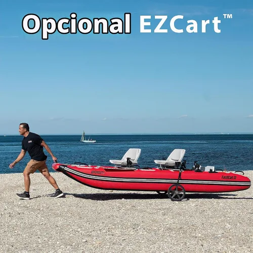 Vista 7 de Sea Eagle FastCat Catamarán Bote Inflable para 2-4 Personas - Rígido, Alta Presión, Todo Drop Stitch, Fácil Configuración, Auto-Achique