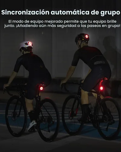 Vista 8 de Magicshine SEEMEE Magnetic Rear Bike Lights,USB-C Rechargeable FTR LightSync Control Technology, IPX6 Waterproof Safety Rear Bicycle Lights, Cyclist