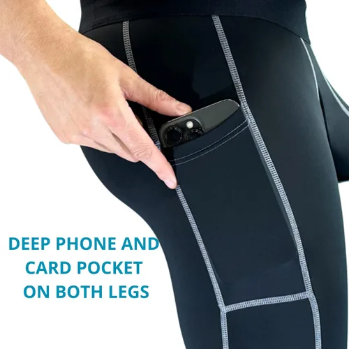 Vista 4 de Real Men D Pouch - Pantalones de compresión para hombre, leggings para hombre, pantalones de yoga, medias, capa base para hombres clima frío