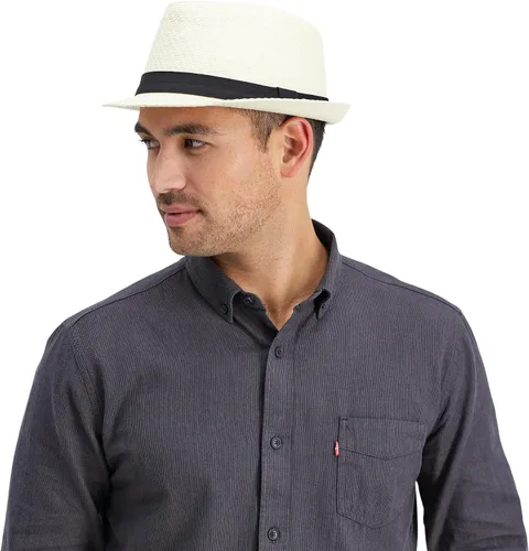 Vista 7 de Levi's Sombrero de paja ligero Fedora Panamá para hombre