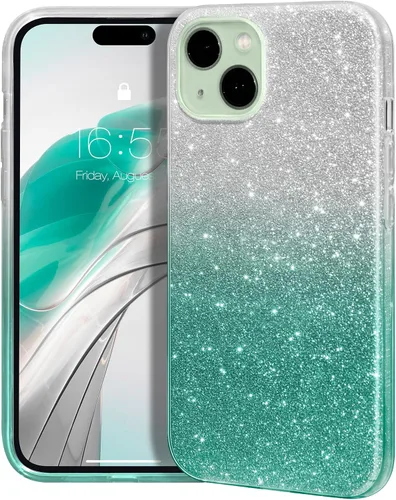 Vista 10 de MATEPROX - Funda compatible con iPhone Air de 6.5' [2025], carcasa protectora de 3 capas con purpurina brillante y tendencia, anti-arañazos y a