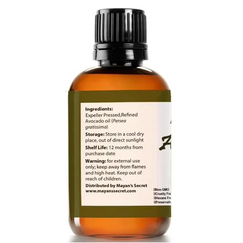 Vista 8 de Mayan's Secret - Aceite de aguacate para cabello y piel - Hidratante facial natural para piel seca - Aumento de colágeno para el envejecimiento