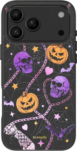Vista 72 de SCORPIFY - Funda para iPhone 17 Pro Max Leopardo negro transparente LP-Negro Transparente Leopardo