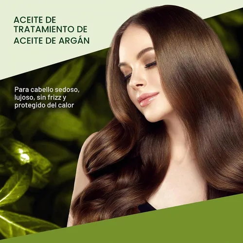 Vista 2 de INOAR Profesional – Aceite de argán – Promueve el control del cabello, previene y repara las puntas abiertas, y protege el cabello de los efectos