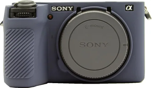 Vista 8 de Funda para cámara A6700, funda de silicona delgada y ligera para Sony Alpha A6700 (negro, glaseado)