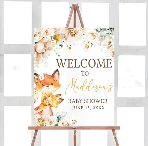 Vista 19 de Letrero de bienvenida para baby shower, personalizado, tema de dinosaurio para eclosionar, varios tamaños