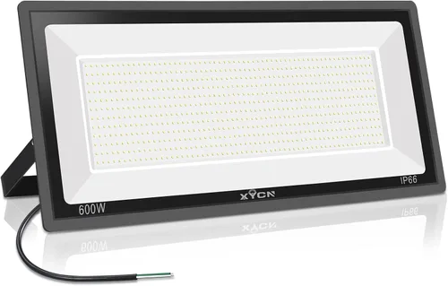 Vista 8 de XYCN Paquete de 3 reflectores LED de 100W, reflector LED impermeable IP66 para exteriores, luces de seguridad exteriores súper brillantes