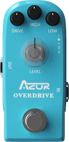 Vista 16 de AZOR - Pedal de efecto de guitarra para bajo de 5 bandas, ecualizador de pedal de efectos para bajo eléctrico, True Bypass, aleación de aluminio