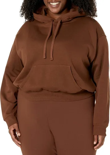 Vista 5 de Tienda Essentials Sudaderas con capucha para mujer, sudadera corta (disponible en tallas extragrandes)