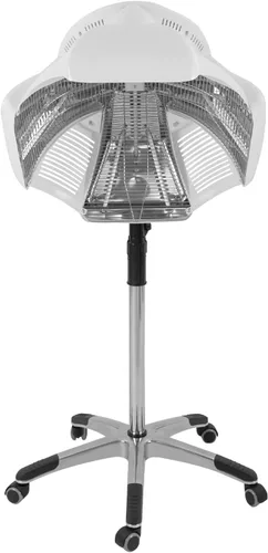Vista 12 de Vaporizador profesional para peluquería para uso en el hogar, 110 V con capucha y temporizador de 0 a 99 minutos, altura ajustable, 4 niveles