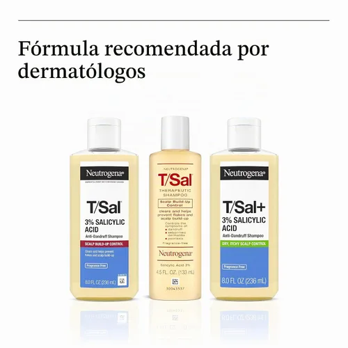 Vista 6 de Neutrogena Champú anticaspa de ácido salicílico al 3% T/Sal, 8 fl oz