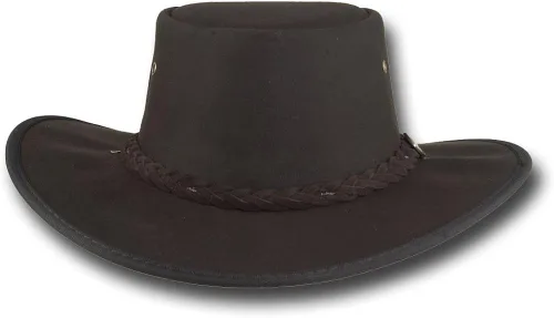 Vista 3 de Barmah Hats Drover Oil Skin Hat - Artículo 1050