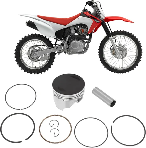 Vista 8 de Kit de anillo de pistón, kit de anillo de pasador de pistón de aleación de acero de repuesto para motor CB250 chino Pit Dirt Trail Motor Bike ATV