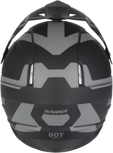 Vista 4 de Raider Off Road Z7 MX unisex para adultos (negro mate) (negro mate, talla M)