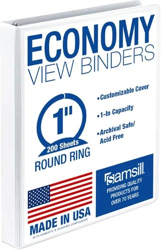Vista 27 de Samsill Economy - Paquete de carpetas económicas de anillos redondos de 2 pulgadas de colores surtidos, carpeta de vista transparente