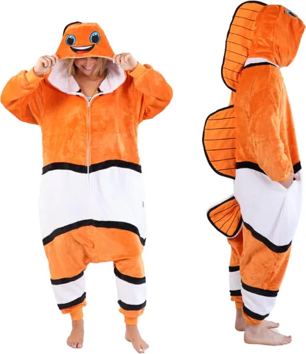 Vista 23 de Funziez! - Disfraz de Halloween para adultos, dinosaurio y tiburón; mameluco de felpa unisex de una pieza para adultos, hombres y mujeres Alien Azul
